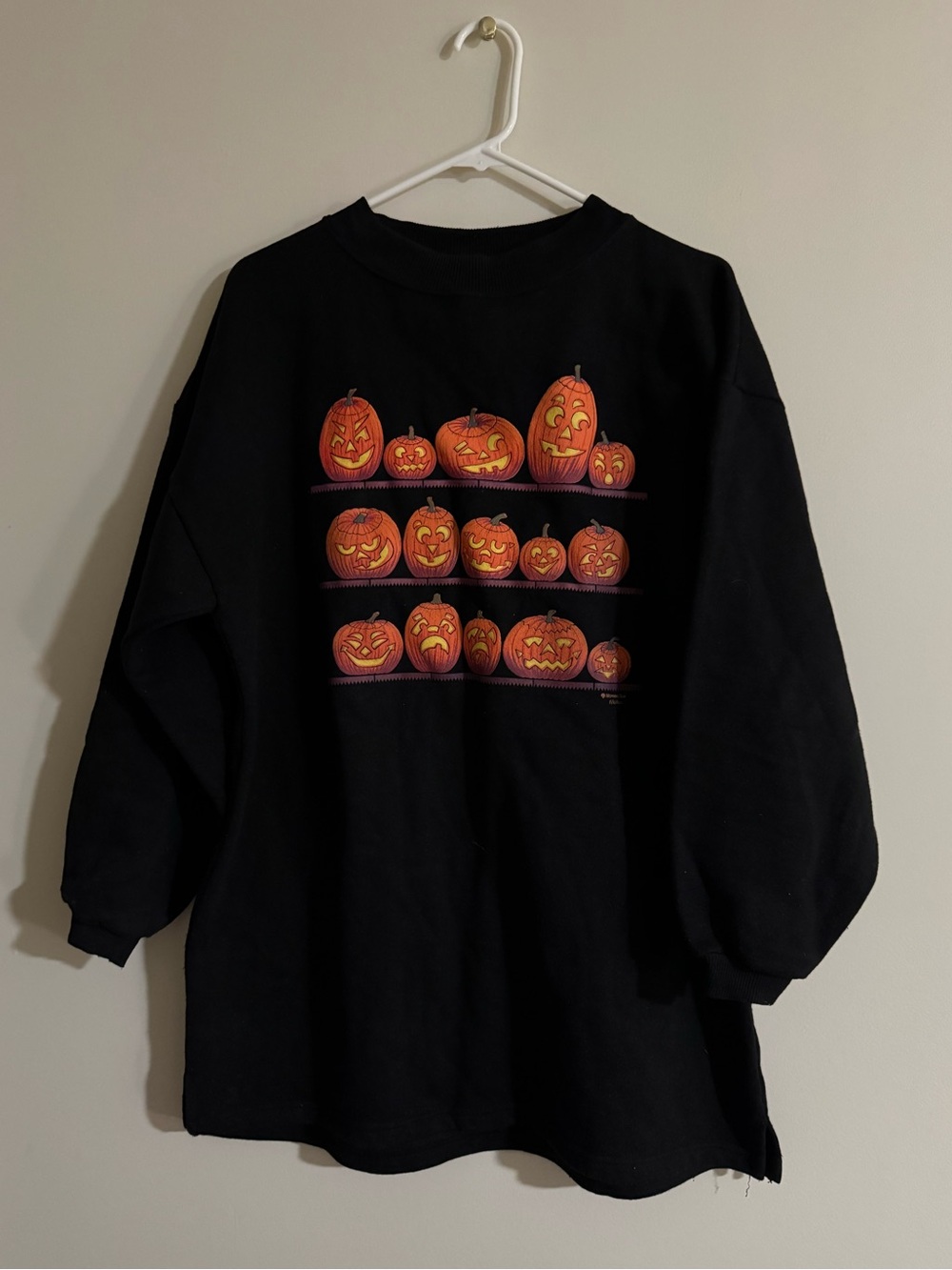 Vintage Morning Sun Whitton Pumpkin Halloween Crewneck Sweatshirt